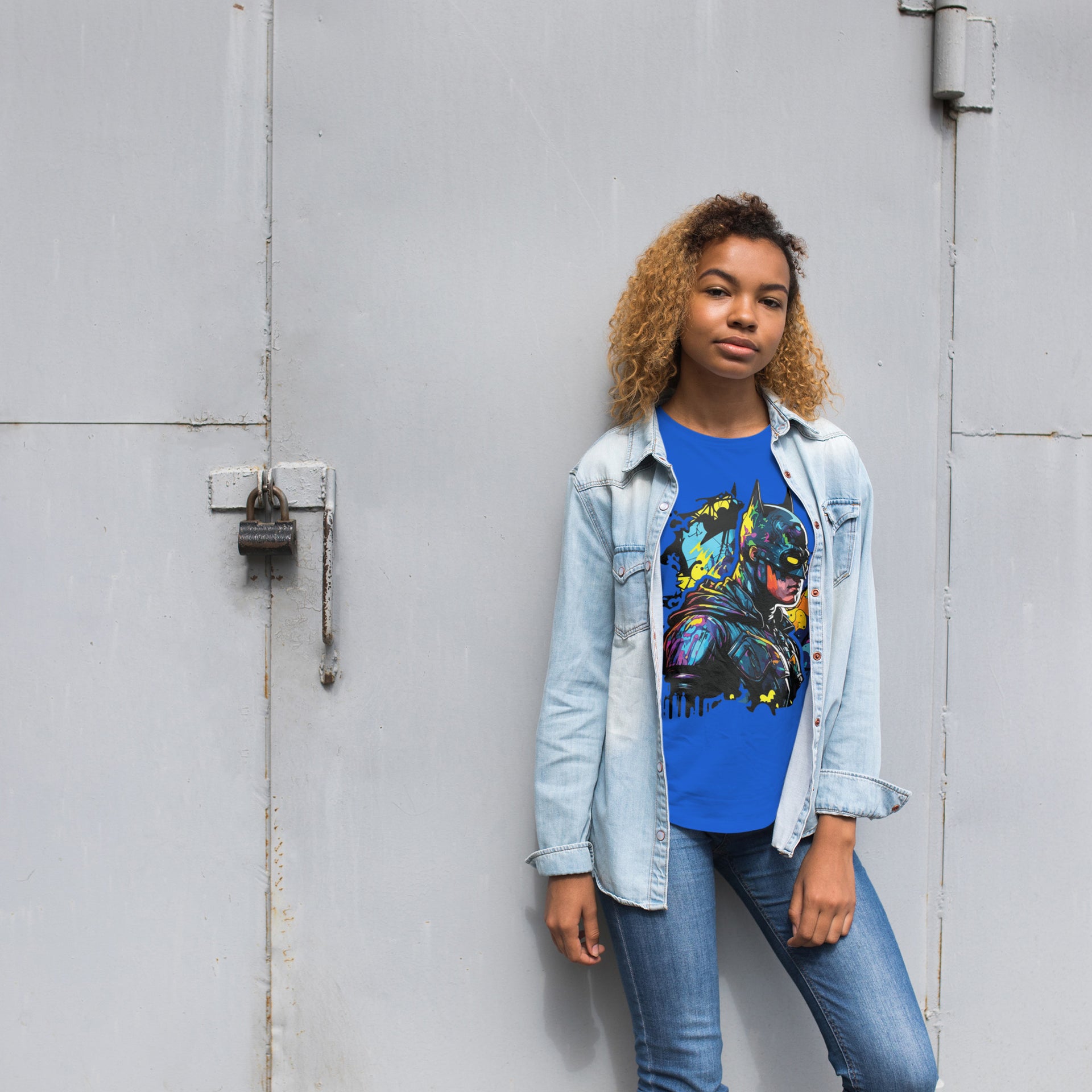 Batman Pop Art Graffiti T-Shirt – Batman Graffiti Comic Style T-Shirt