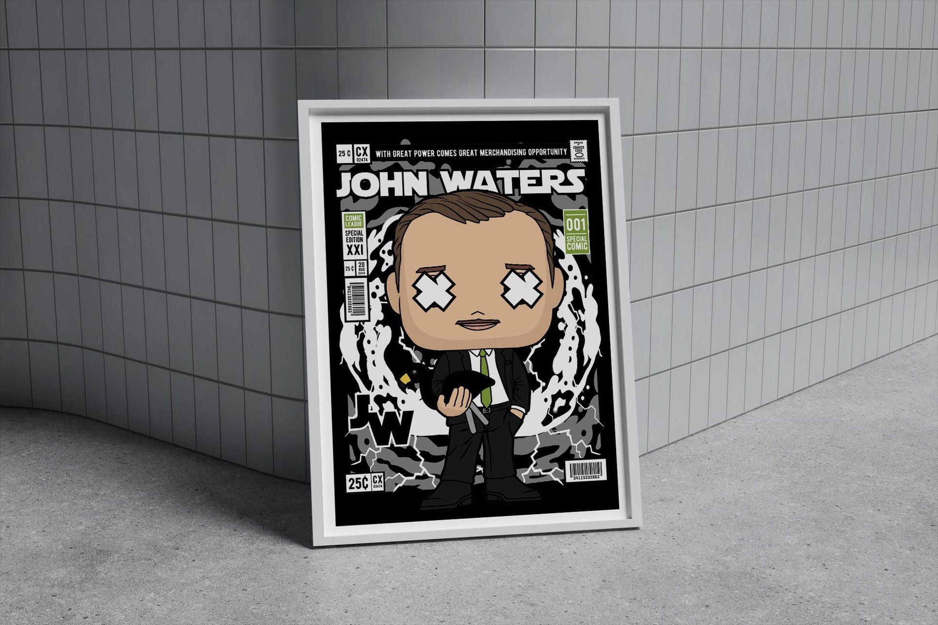 Framed Poster - John Waters Parody Comic Cover