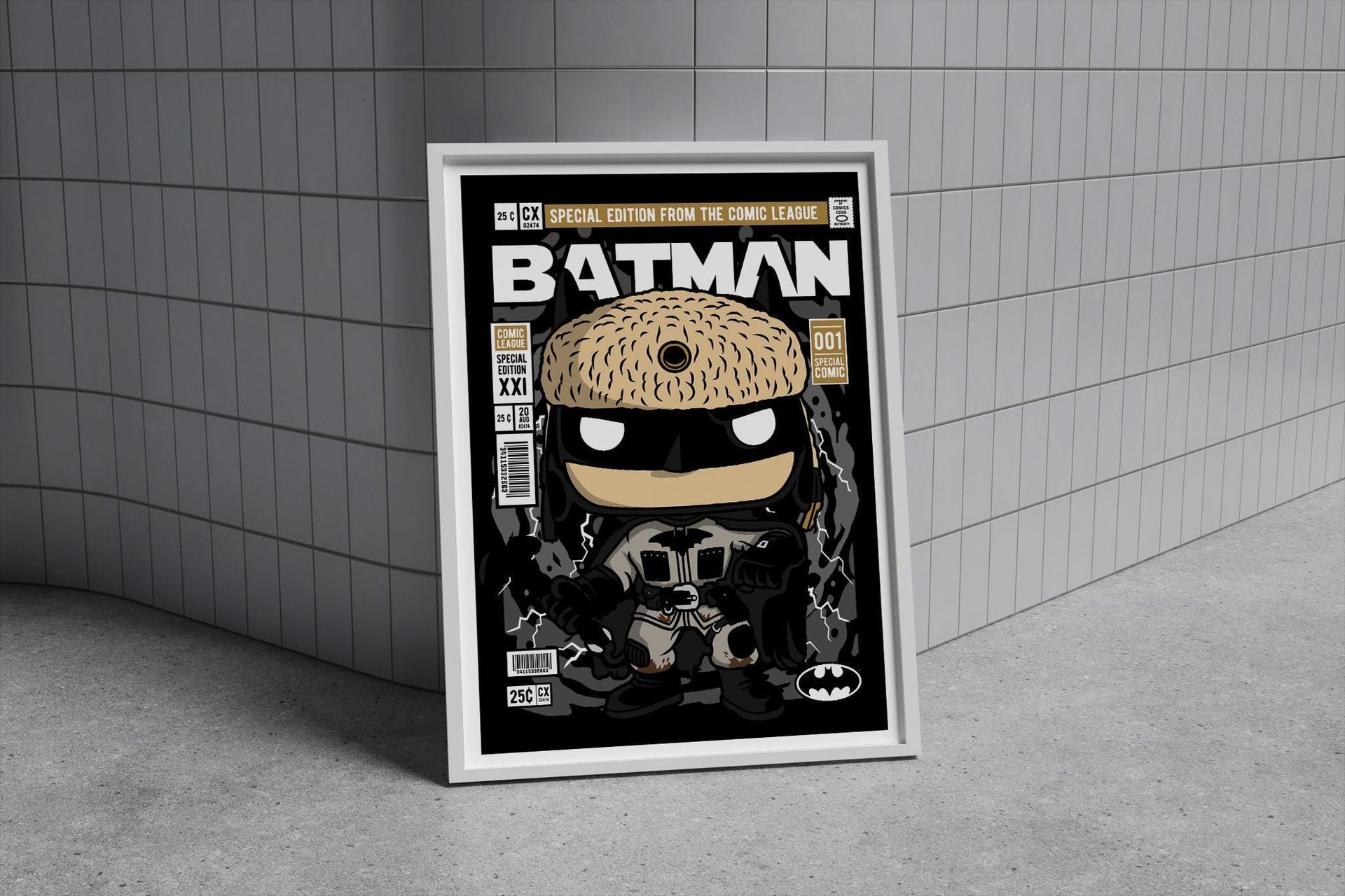 Framed Poster - Batman Parody Comic Cover
