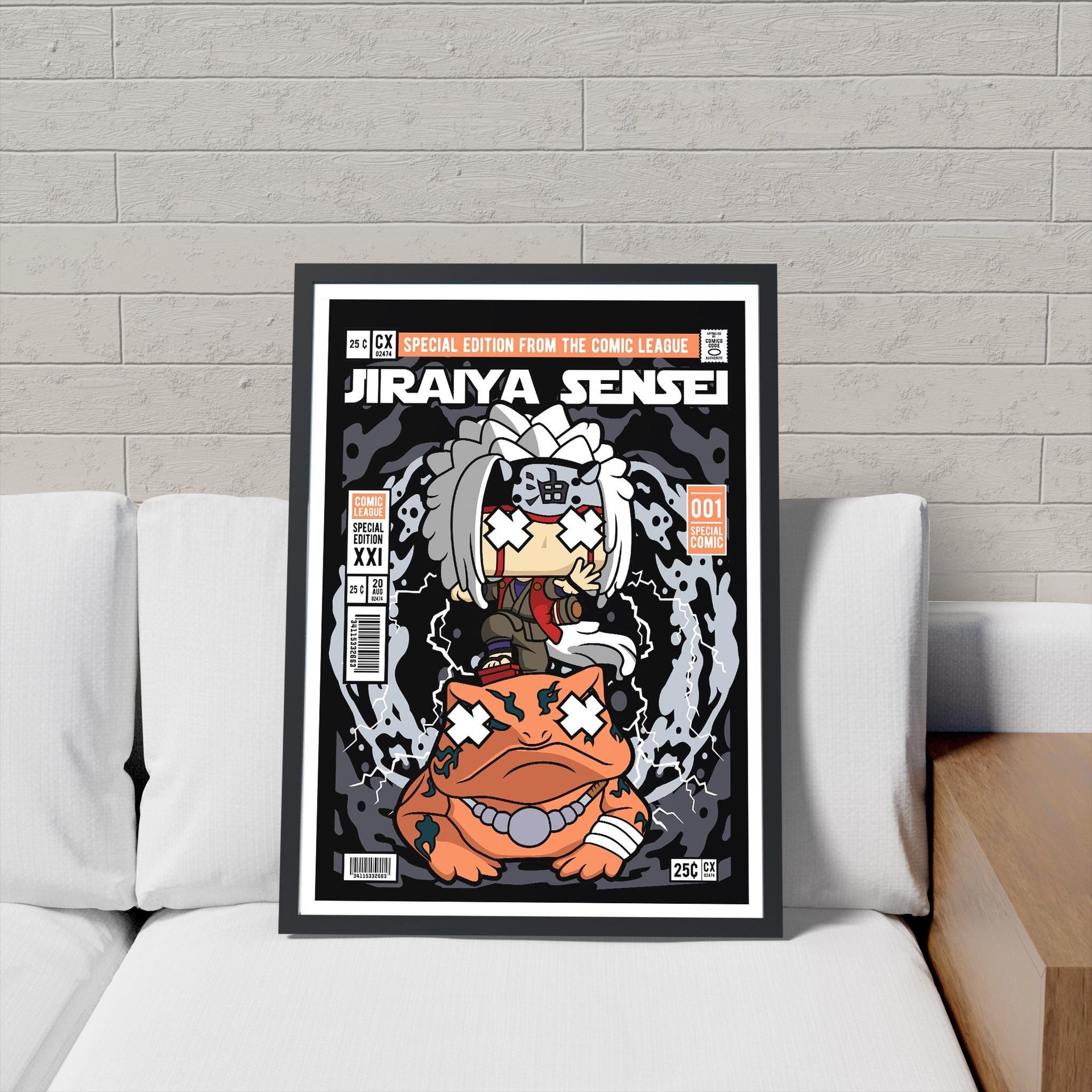 Framed Poster - Jiraiya Parody Comic Cover