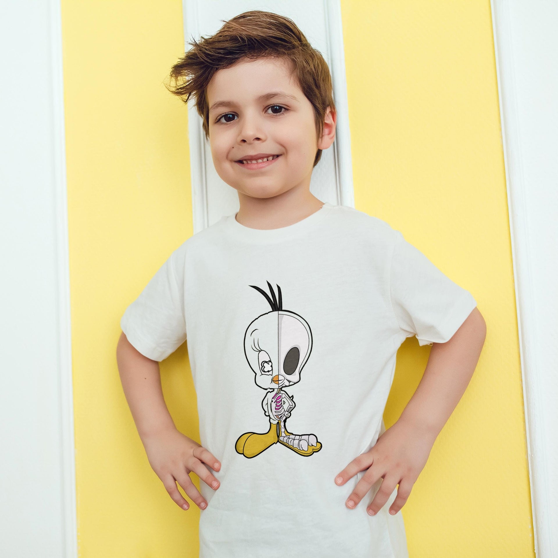 Tweety Anatomical Cartoon – Kids & Toddlers T-Shirt