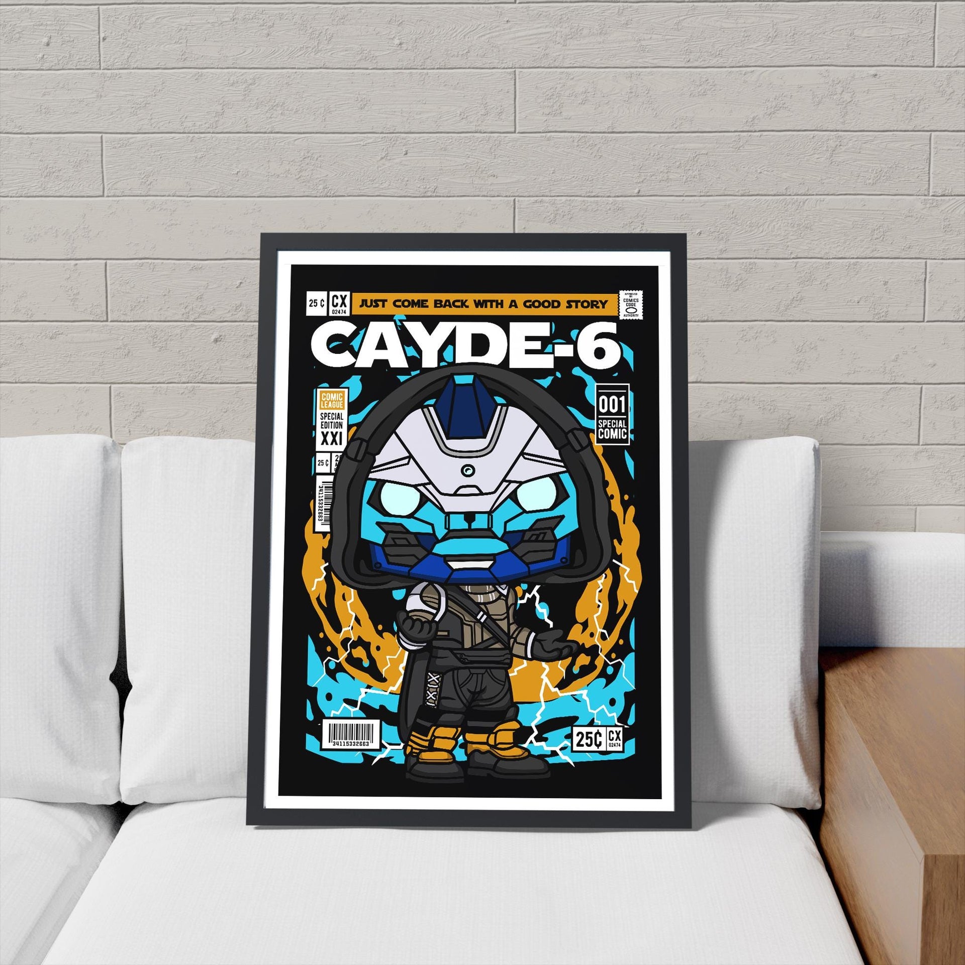 Framed Poster - Destiny Parody Comic Cover