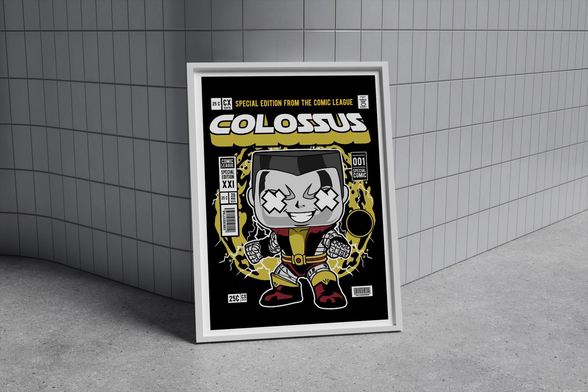 Framed Poster - Colossus Parody Comic Cover