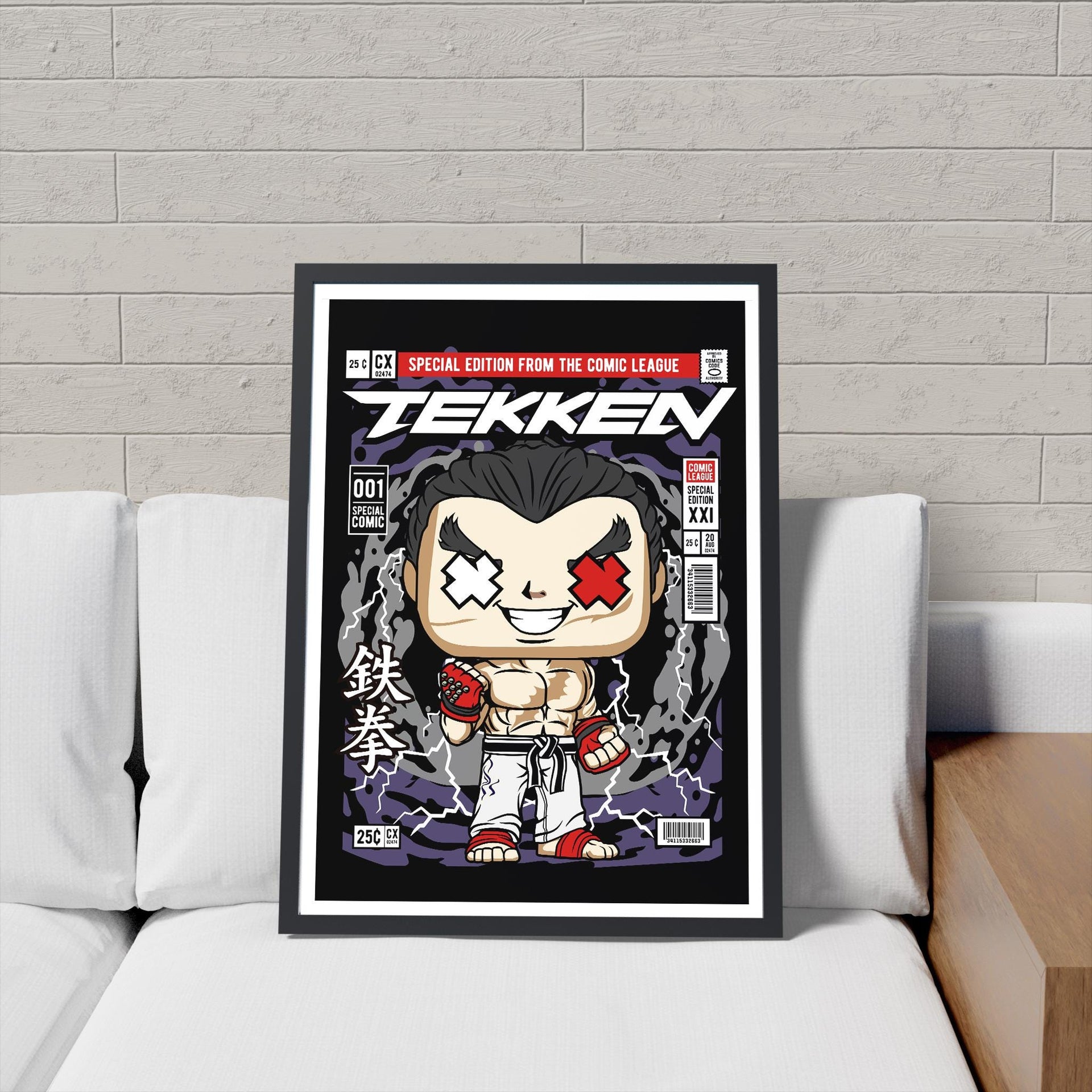 Framed Poster - Tekken Parody Comic Cover