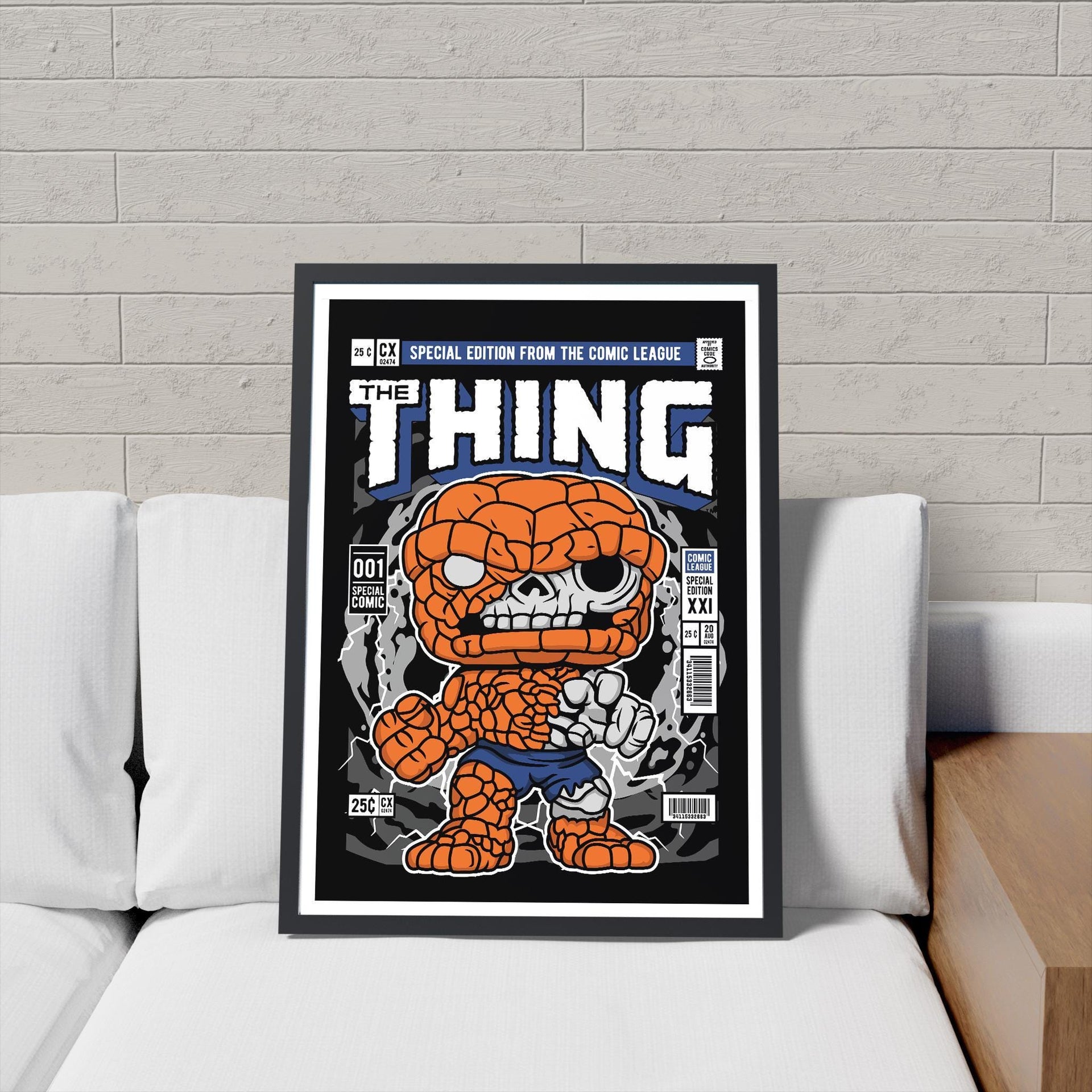 Framed Poster - The Thing Parody Comic Cover