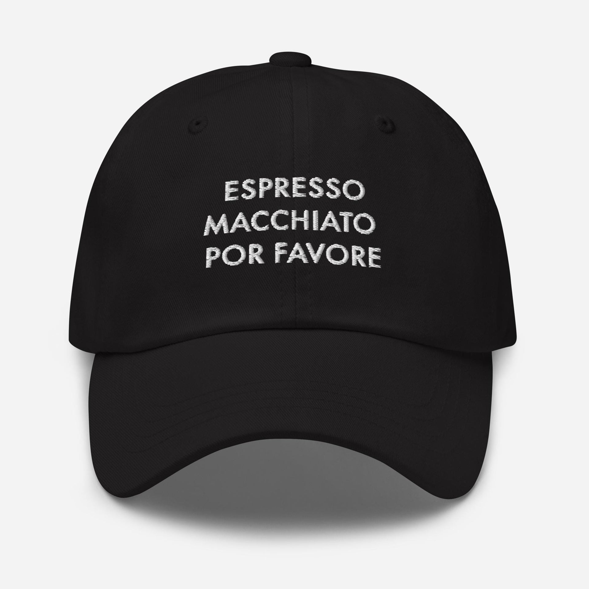 Espresso Macchiato Embroidered Dad Hat: Coffee Lover Gift