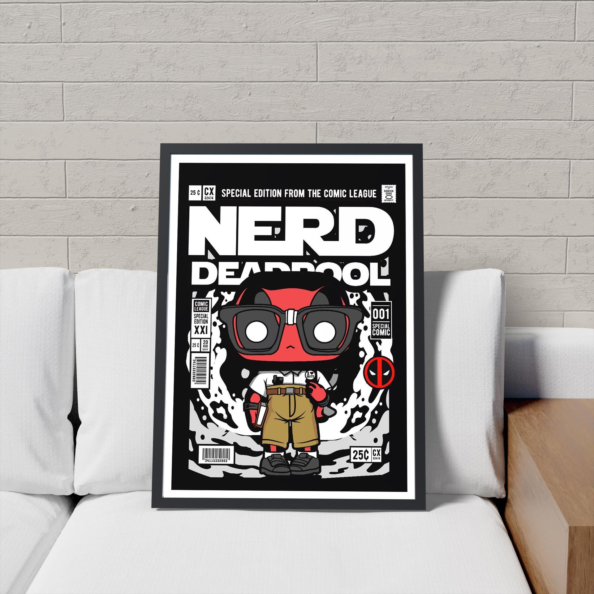 Framed Poster - Deadpool Parody Comic Cover
