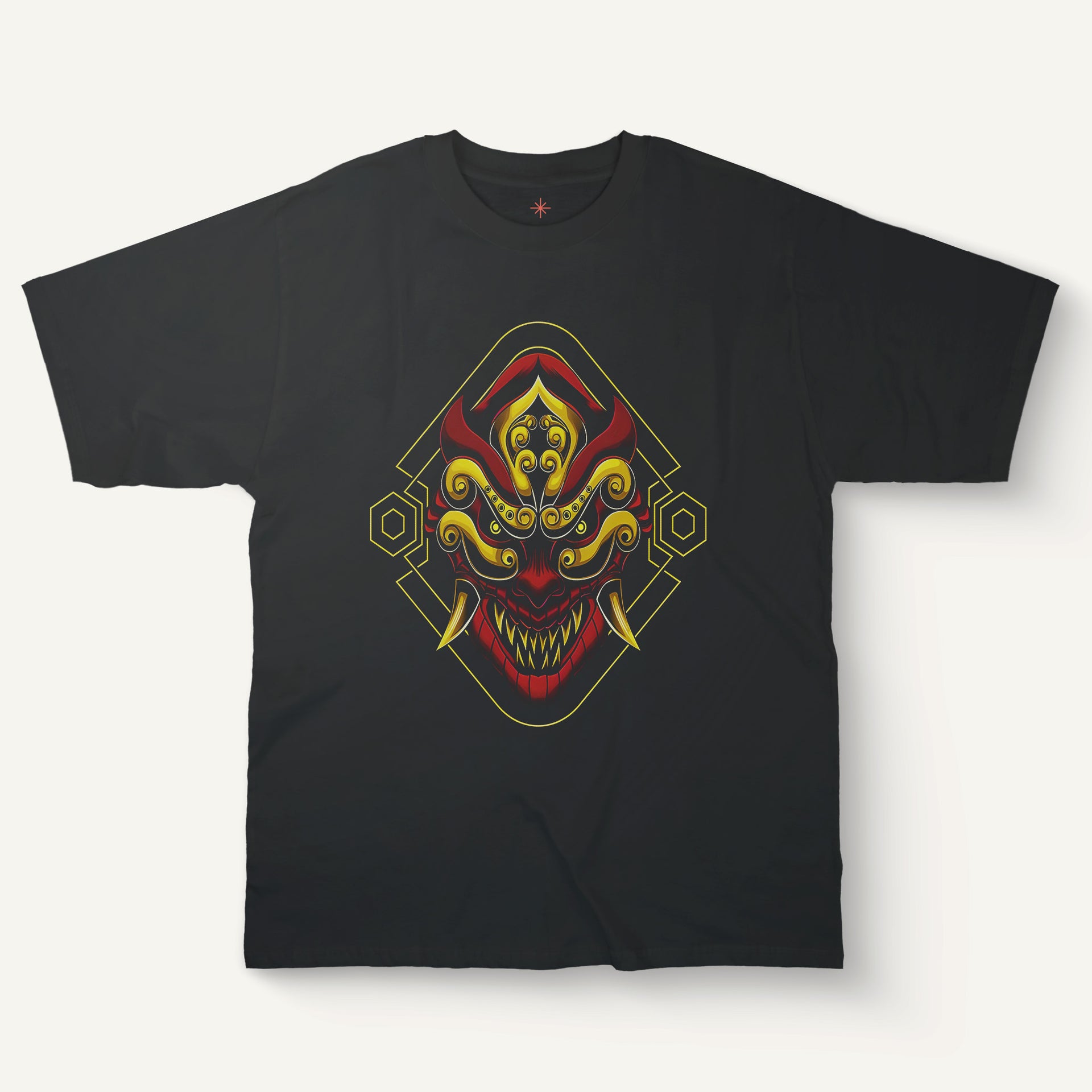 Demon Mask T-Shirt – Ornate Demon Face Shirt