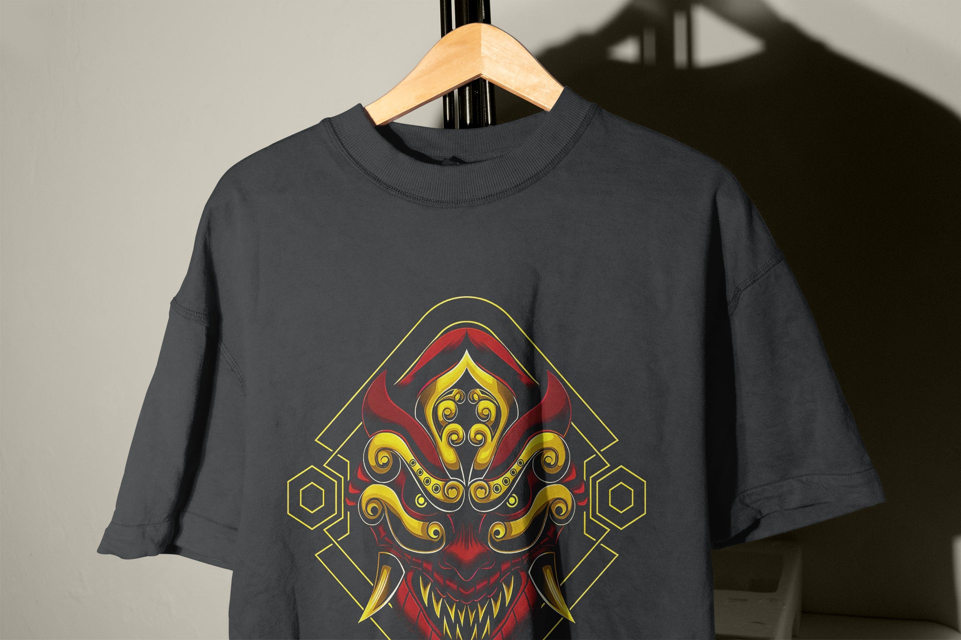 Demon Mask T-Shirt – Ornate Demon Face Shirt