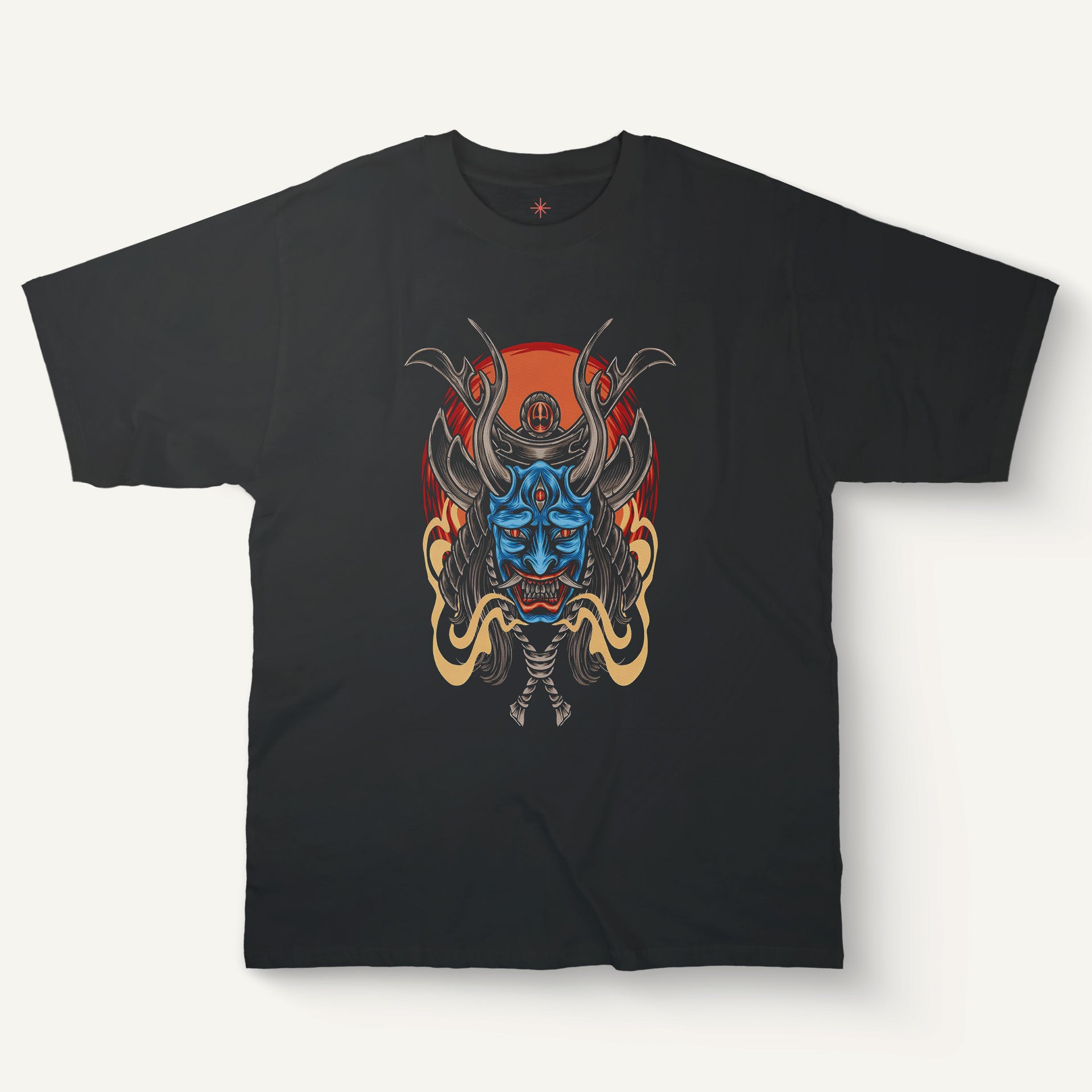 Demonic Samurai Mask T-Shirt – Anime Samurai Mask T-Shirt