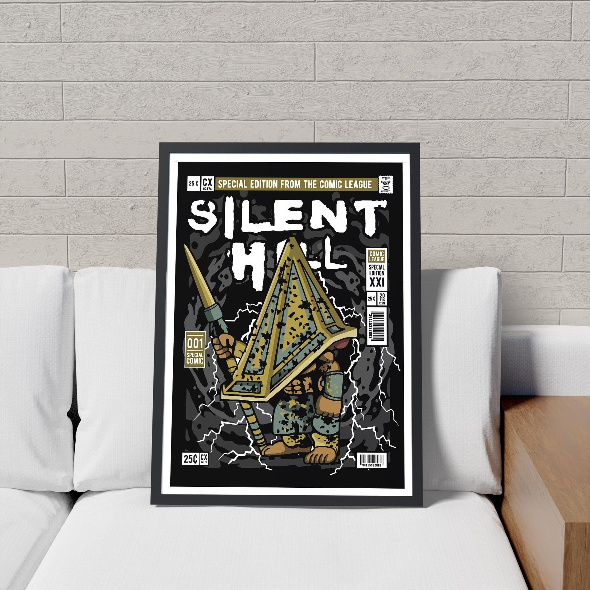 Framed Poster - Silent Hill Parody Comic Art