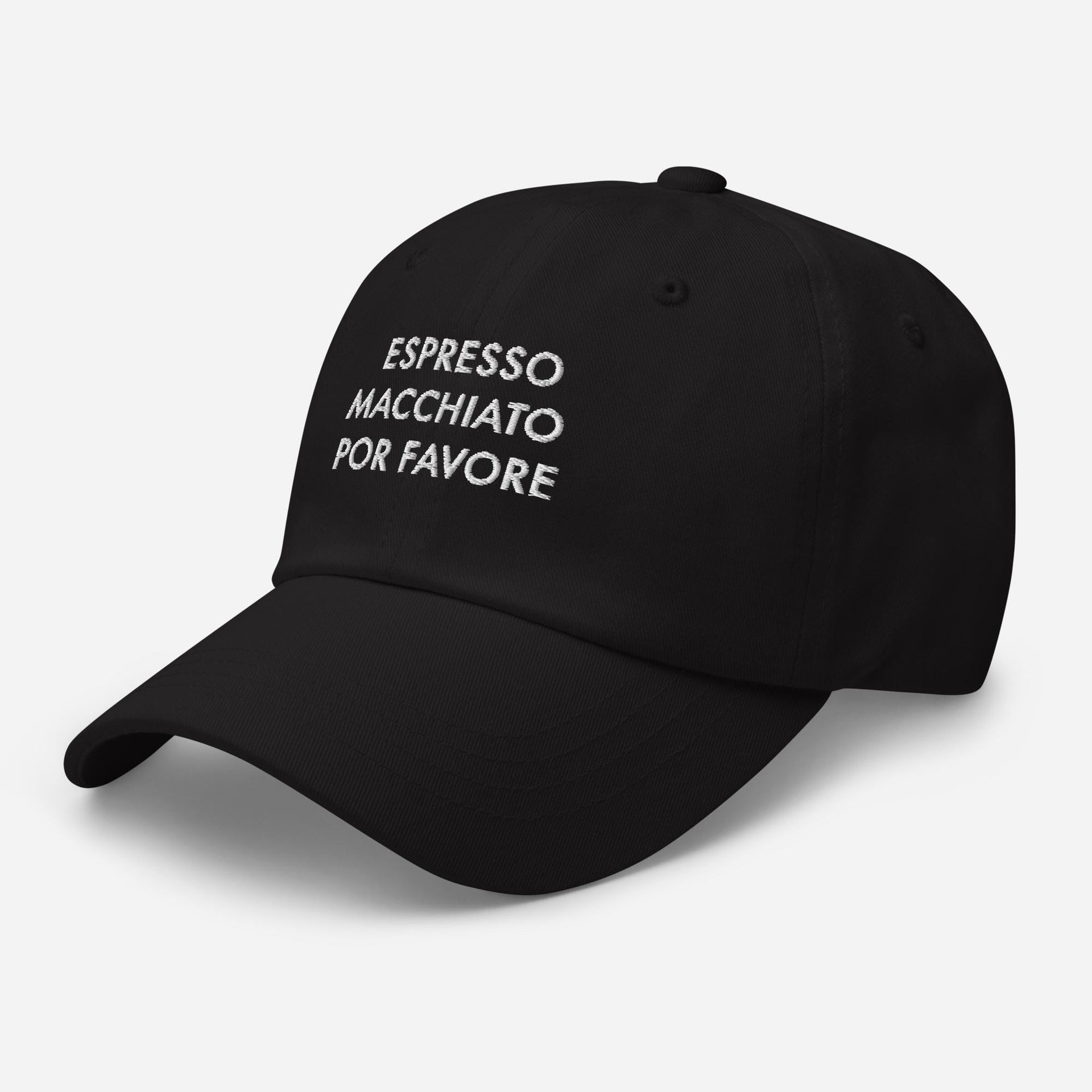 Espresso Macchiato Embroidered Dad Hat: Coffee Lover Gift