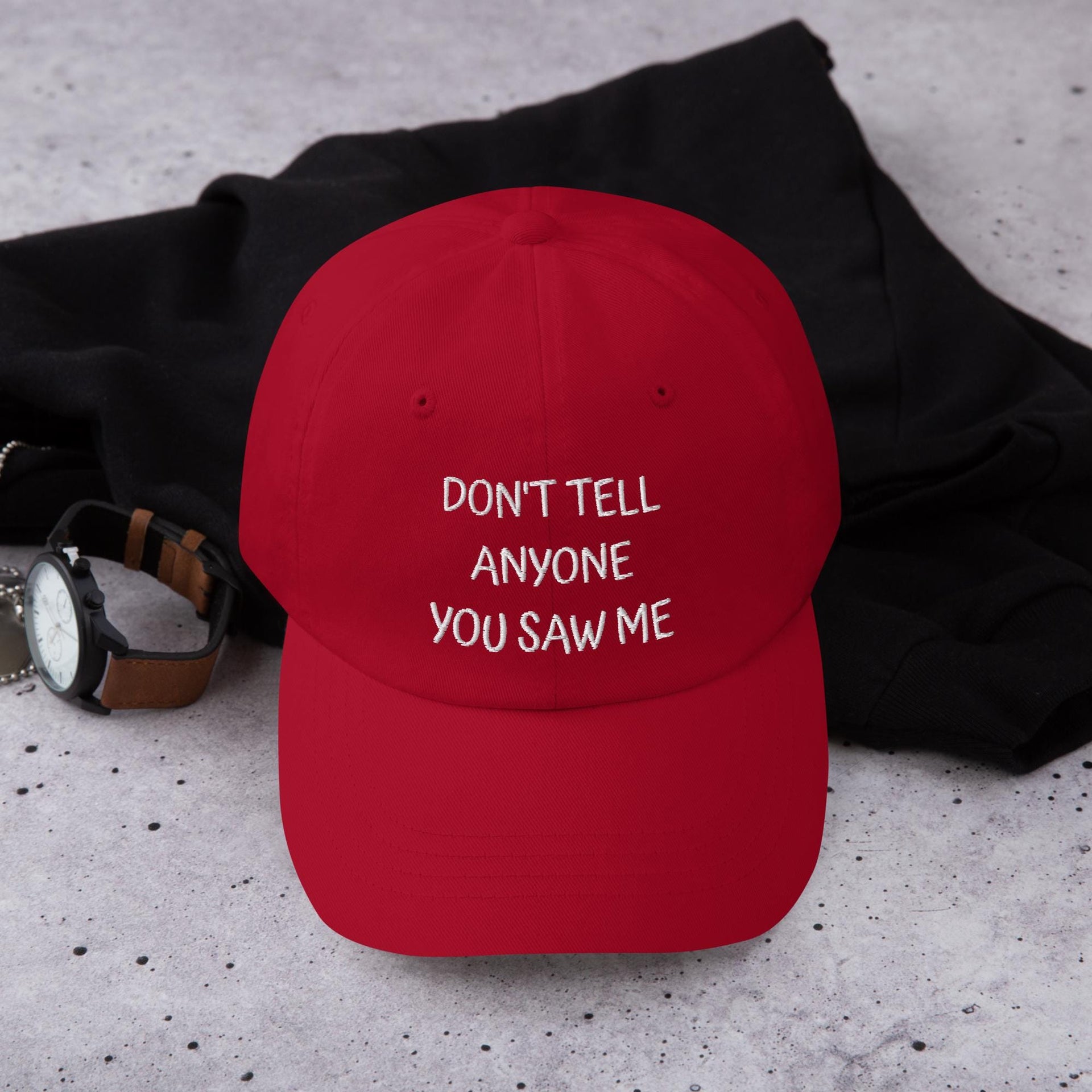 Embroidered Dad Hat: Funny Slogan, Adjustable Baseball Cap