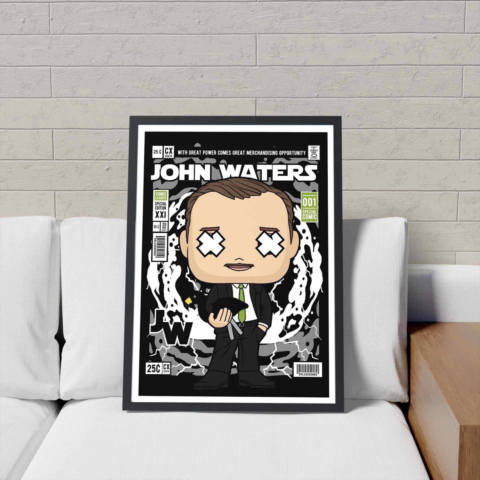 Framed Poster - John Waters Parody Comic Cover