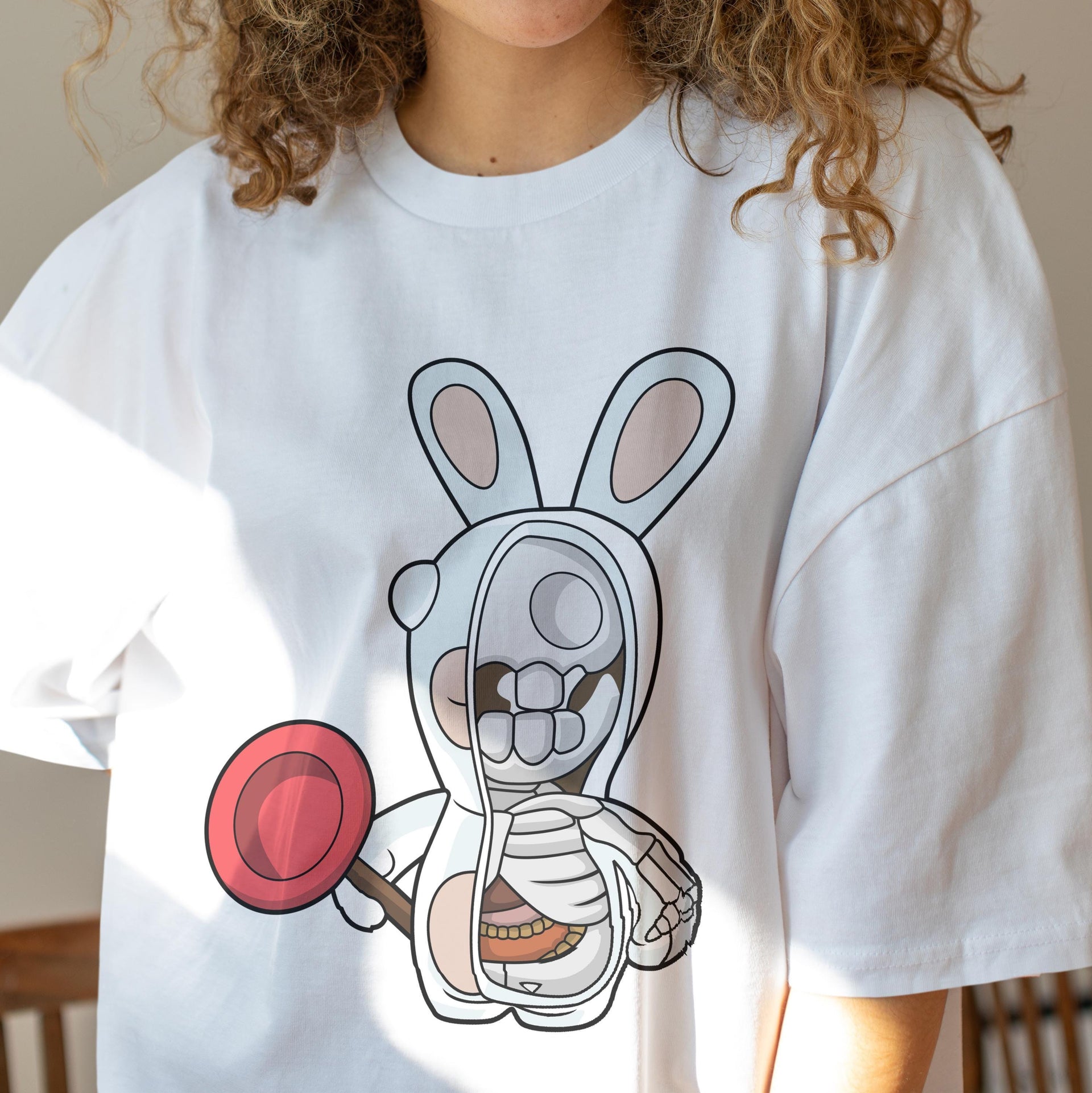 Rabbids Skeleton Cartoon – Kids & Toddlers T-Shirt