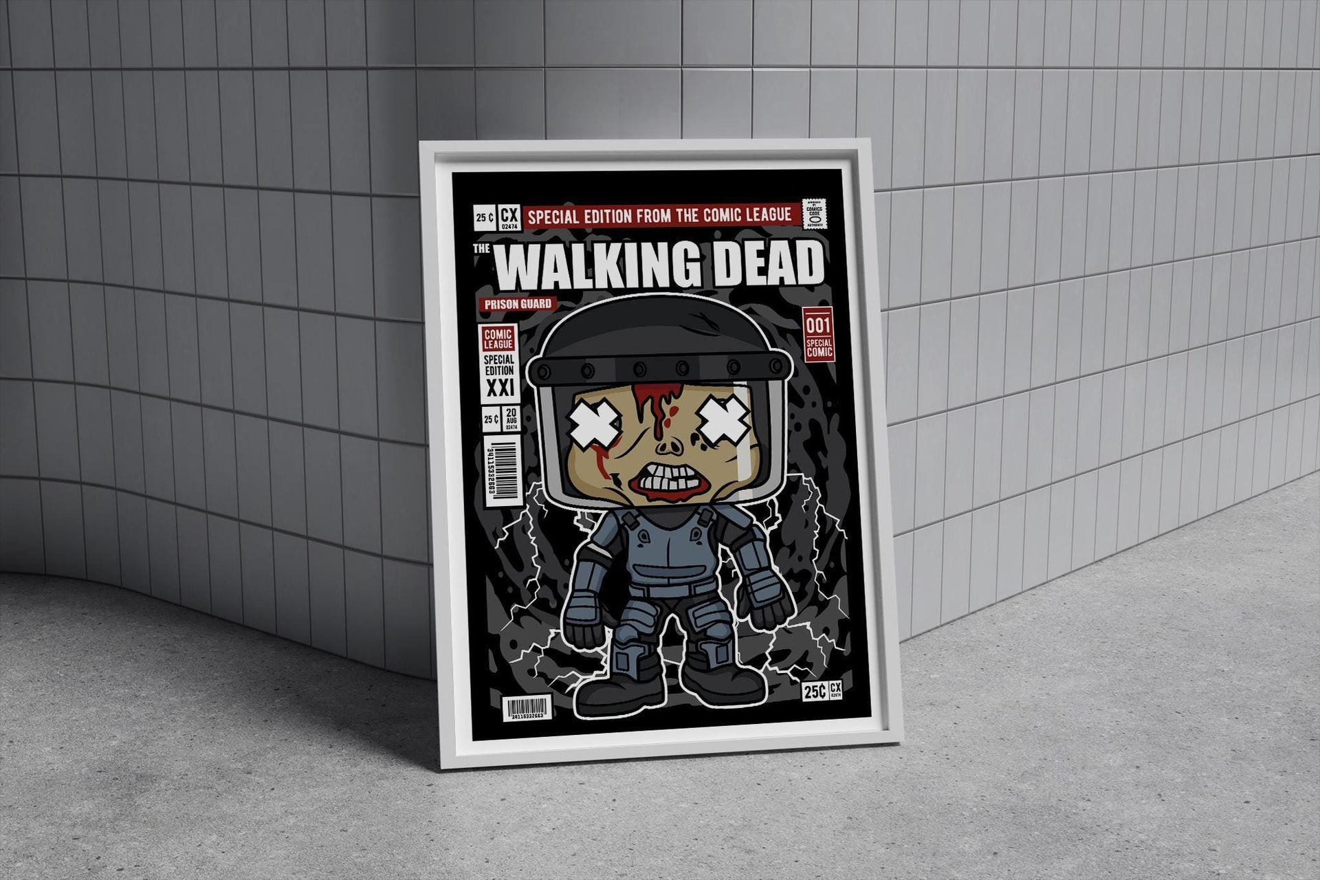 Framed Poster - Walking Dead Parody Comic Art