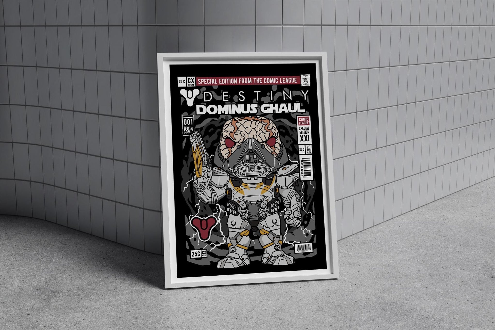 Framed Poster - Destiny Dominus Ghaul Comic Parody