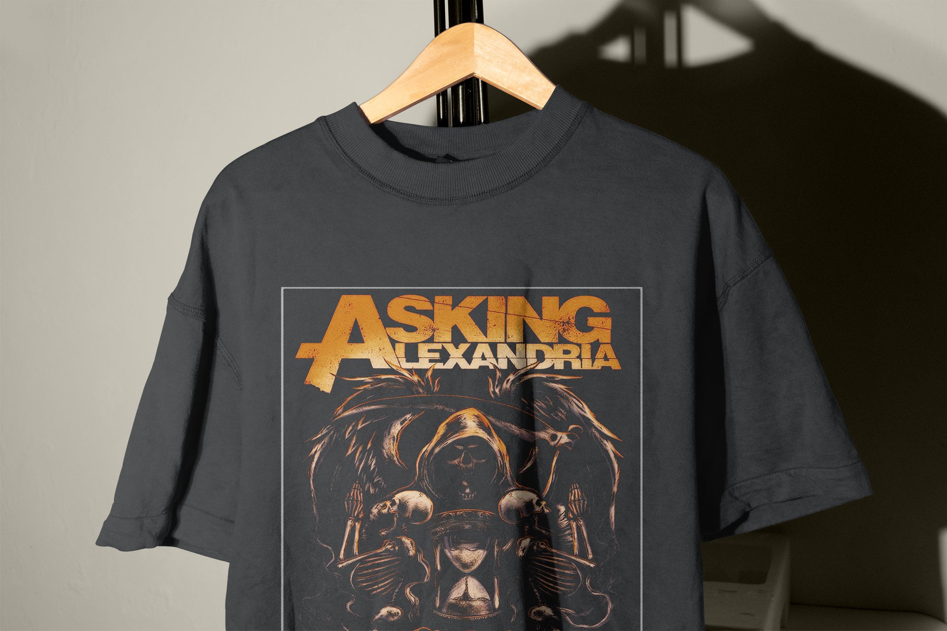 Gothic Grim Reaper T-Shirt – Rebellious Metal Concert Tee