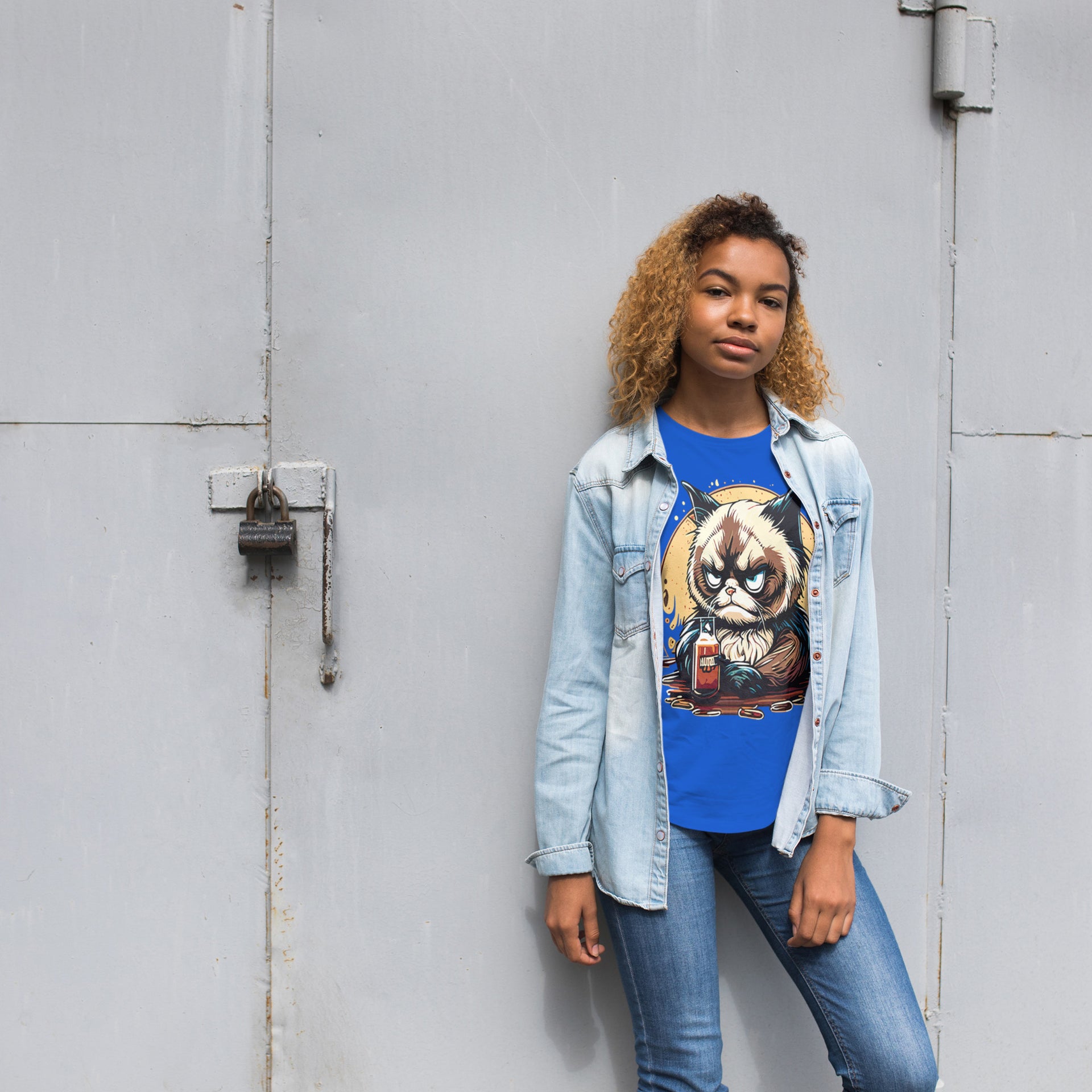 Grumpy Cat T-Shirt – Sardonic Cat Sauce T-Shirt