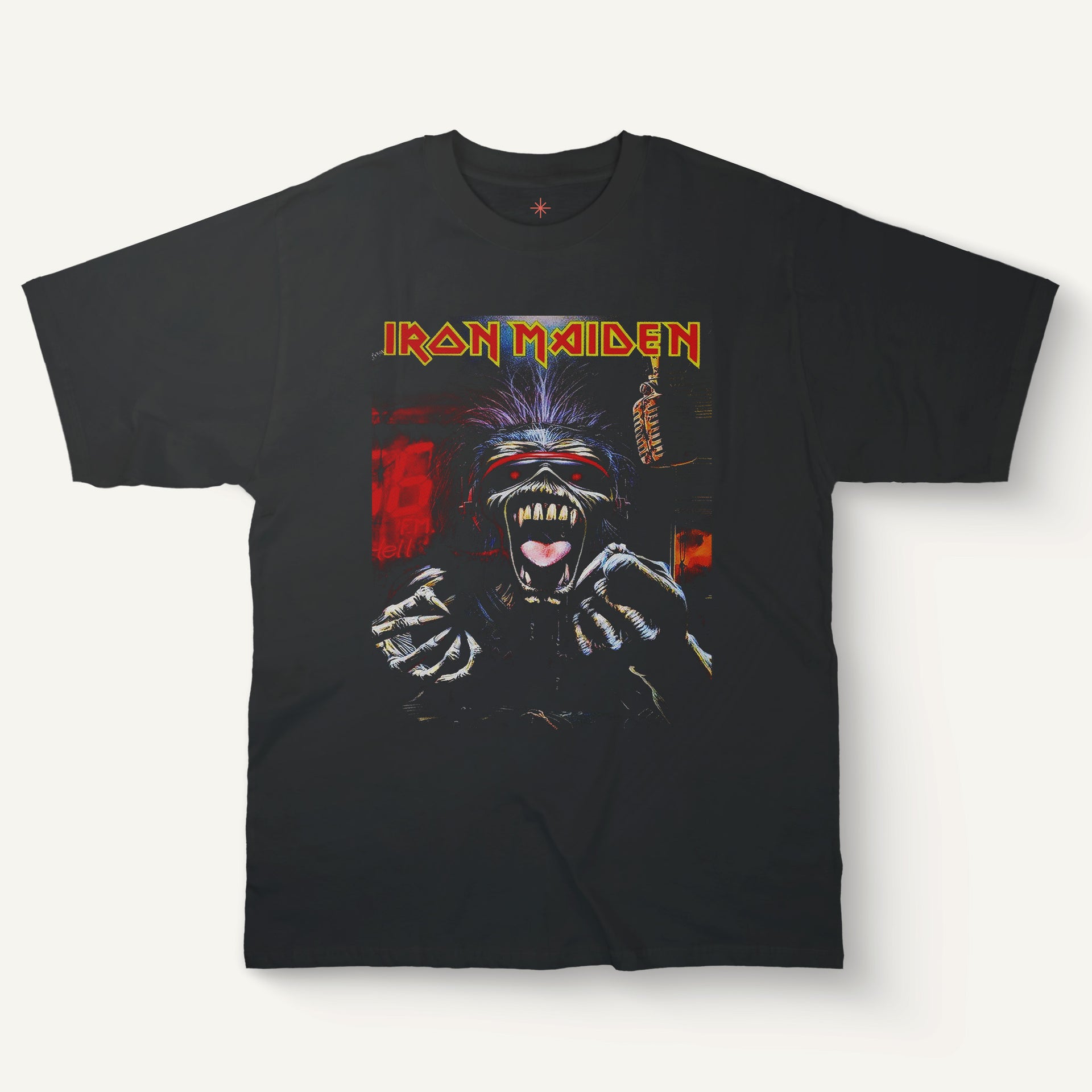 Iron Maiden Eddie T-Shirt – Neon Eddie Mascot Shirt