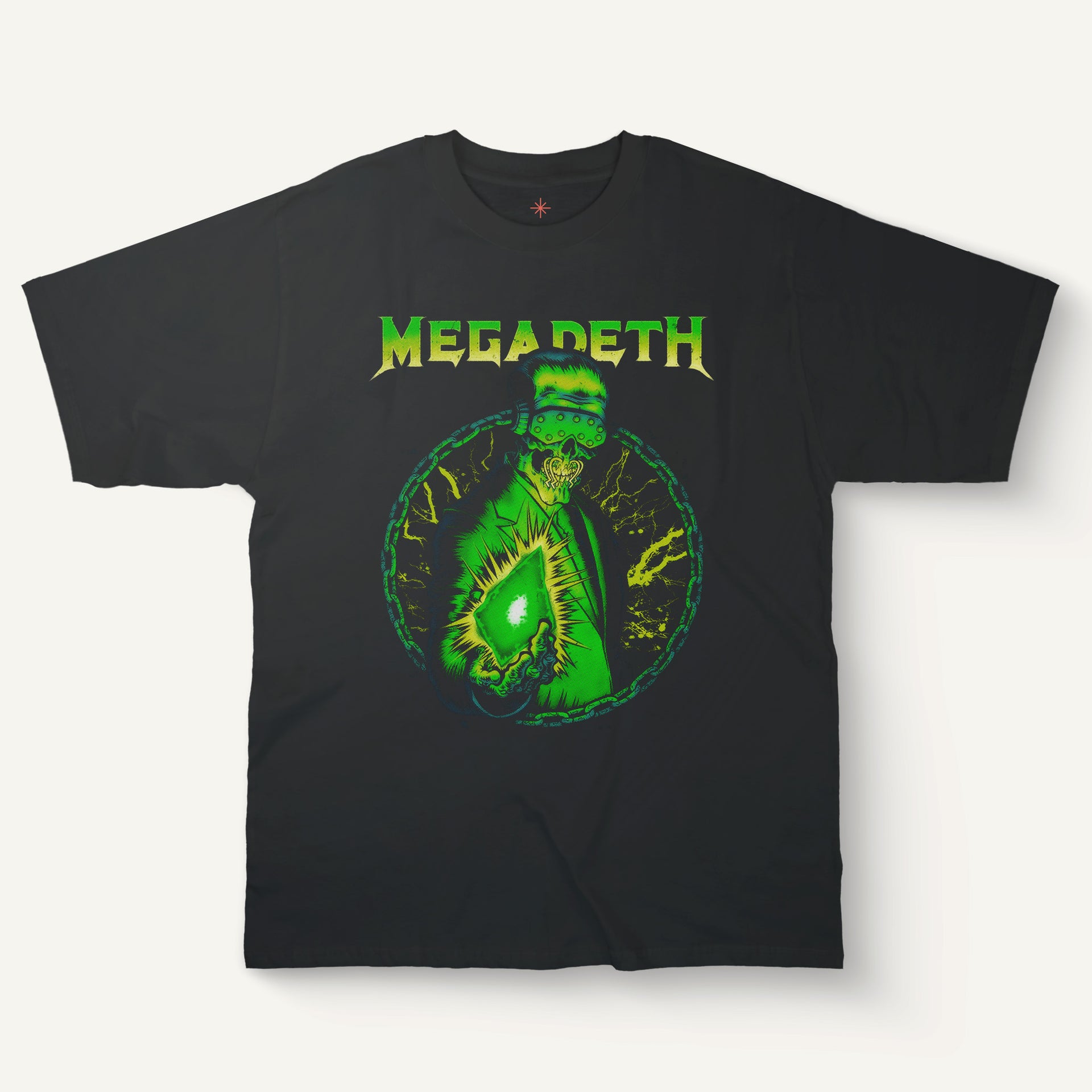 Megadeth Vic Rattlehead T-Shirt – Glowing Skeleton Suit T-Shirt