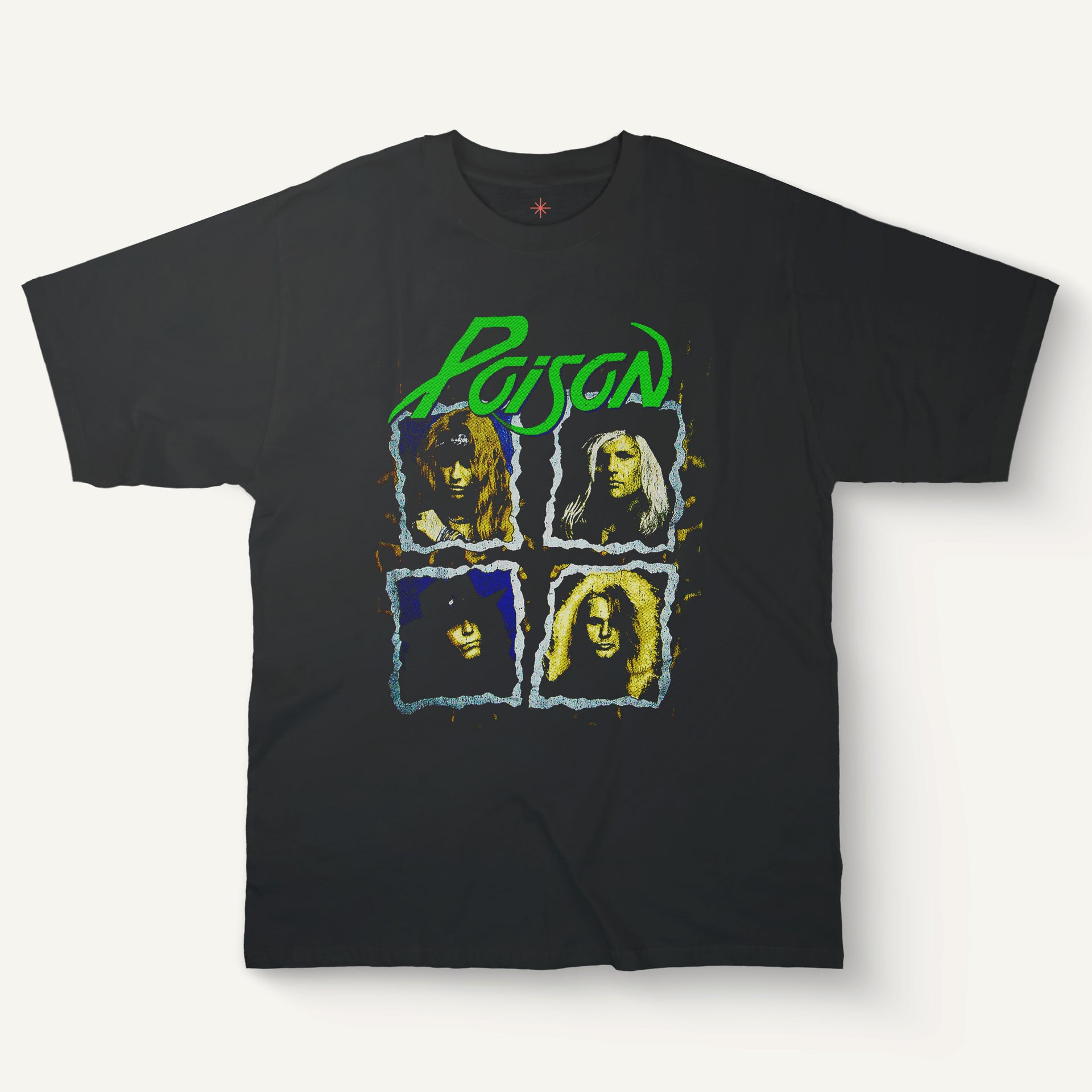 Poison Band Grunge T-Shirt – Poison Rock Collage Shirt