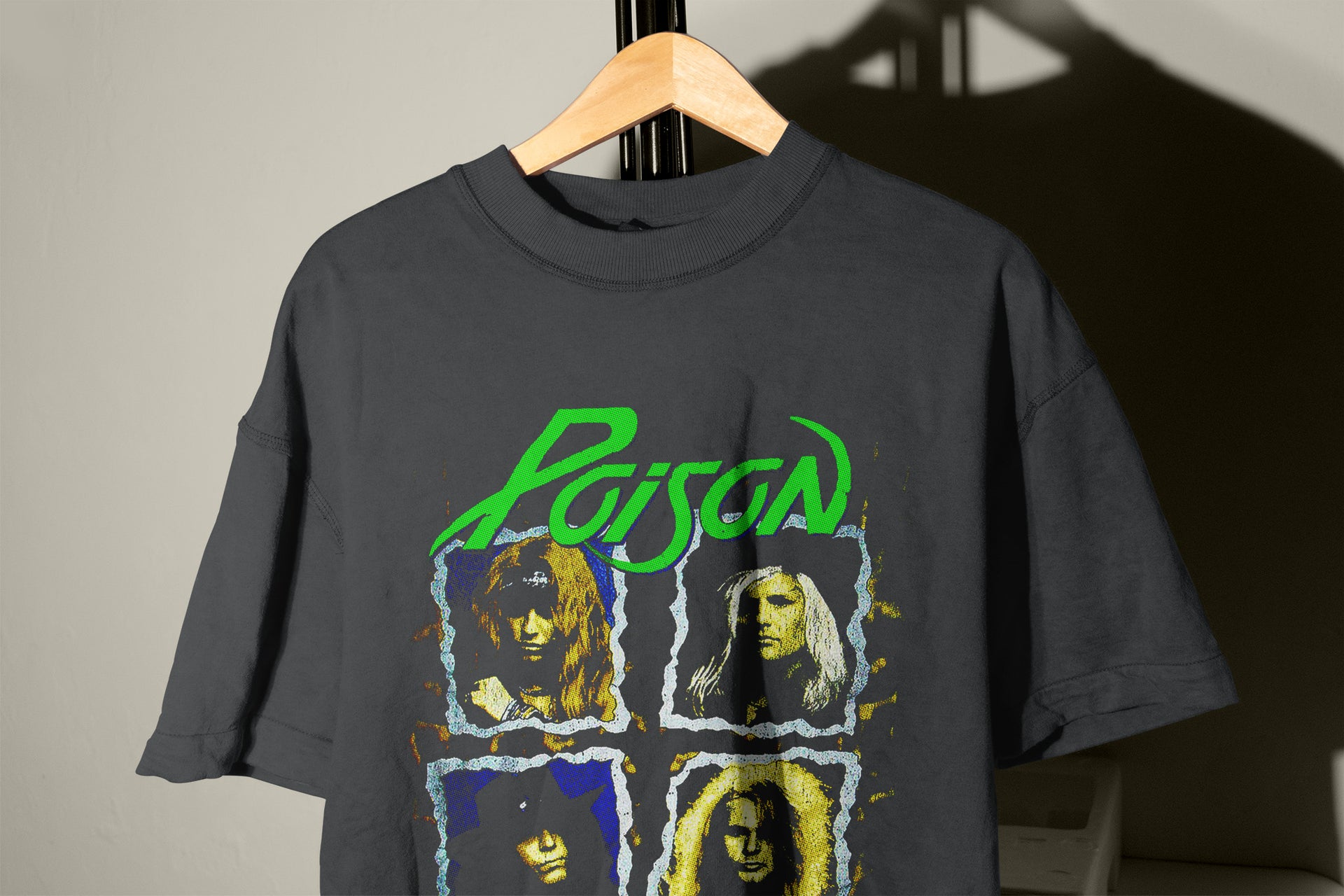 Poison Band Grunge T-Shirt – Poison Rock Collage Shirt