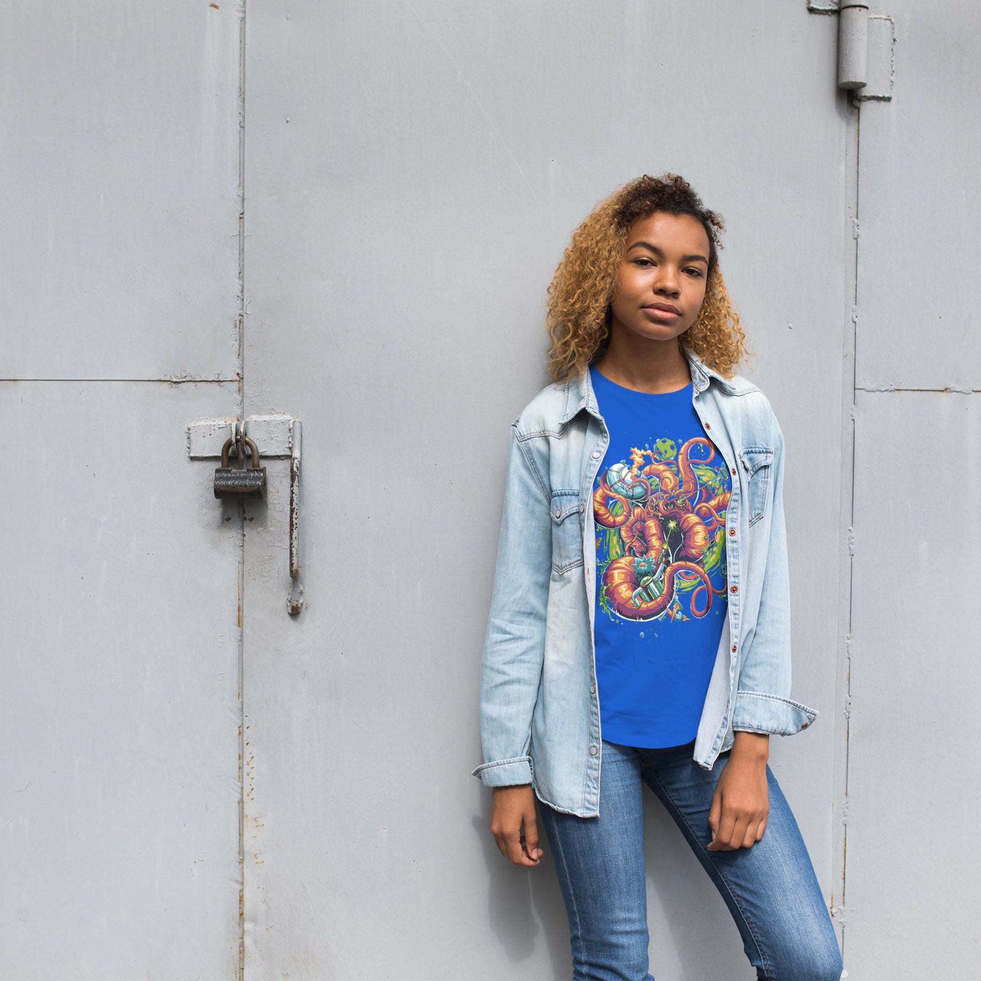 Vintage Comic T-Shirt – Space Hero Battle Shirt